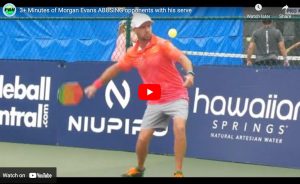 Can one abuse pickleball players with spin serves?