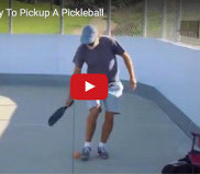 Picking Up Pickleballs